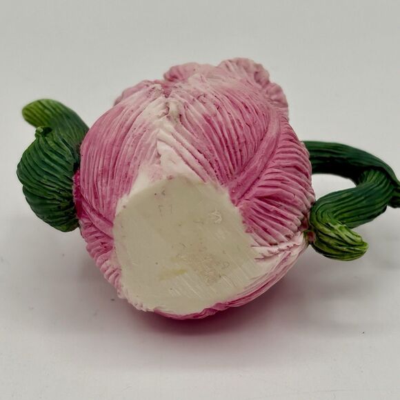 Vintage Miniature Pink Parrot Tulip Teapot With Bee 3D Lid  2” - Picture 6 of 8